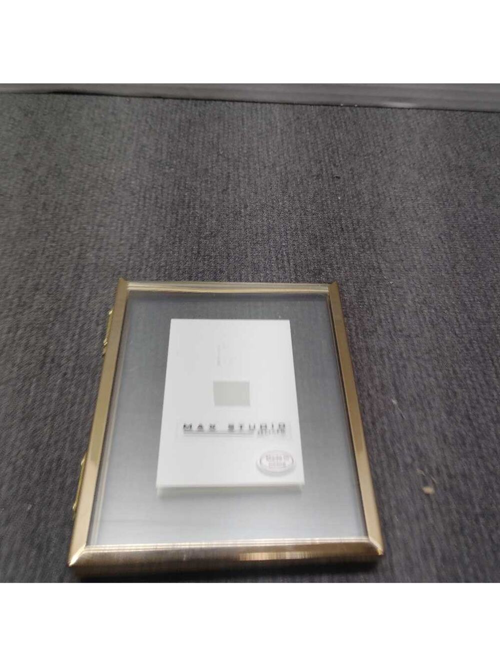 Max Studio Home Double Hinged Gold Tone Glass Photo Frame Display